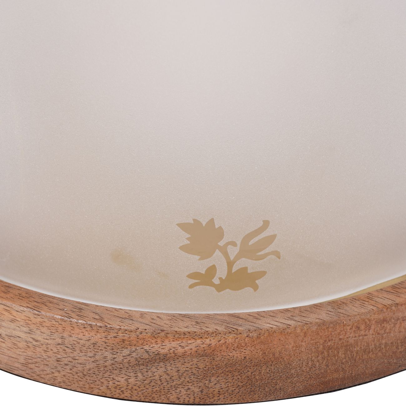 Laura Ashley Gold & Frosted Glass Hurricane Candle Holder